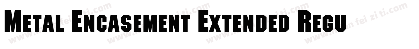 Metal Encasement Extended RegularSW字体转换